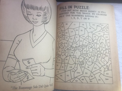 Vintage 1973 Mattel Inc Busy Barbie Fun Book Whitman coloring & activity book - Imagen 11 de 12