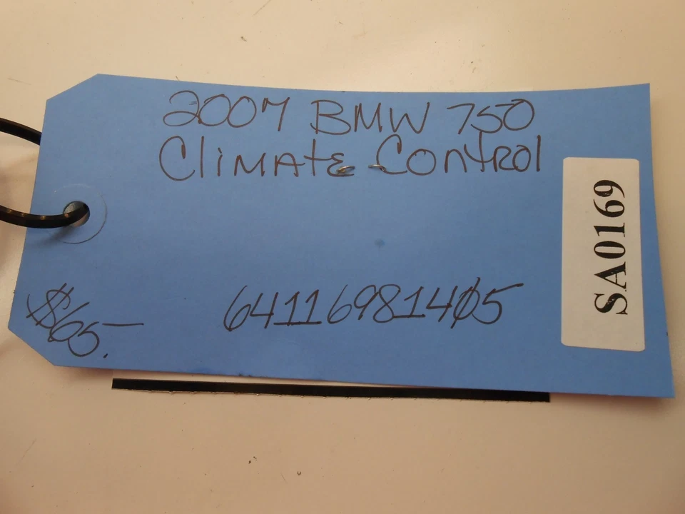 BMW 750I 2007 control de clima 64116981405/6981405 SA0169 Foto 4 de 4