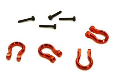 Realistic 1/10 Bow Shackle (4) for Off-Road Trail Rock Crawling