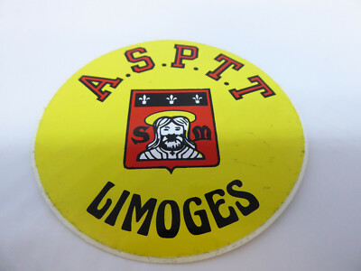  AUFKLEBER / STICKER Vintage - A.S.P.T.T. LIMOGES / CLUB OMNISPORTS / TOP !