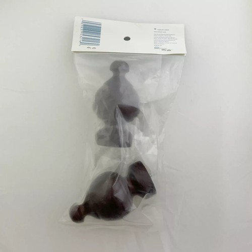 Kirsch Wood Trends Tulip Finials for 1 3/8" Diameter Pole -1 Pair Mahogany NIP - Picture 3 of 6