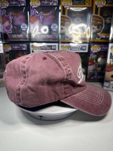 Playboy Homme Femme Unisex Snapback Hat Red Stone Washed Embroidered New - Picture 4 of 5