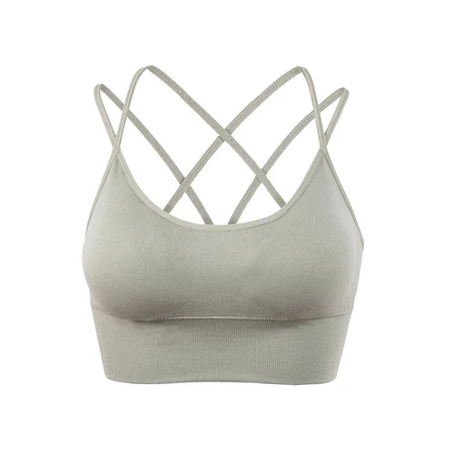 Damen Sport-BH nahtlose Bralette Tank Crop Top gepolstert BH Bustier Cami Weste - Bild 20 von 24