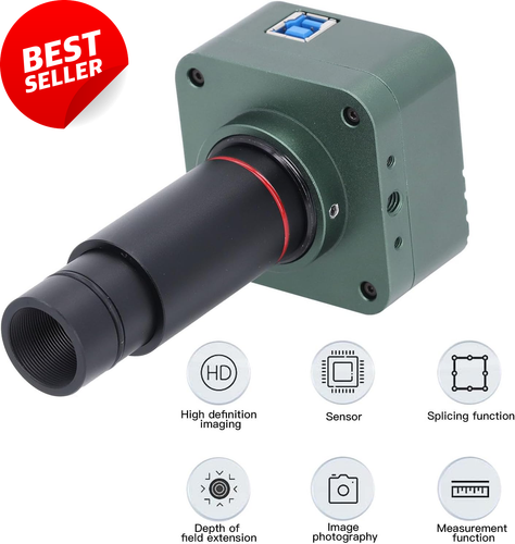 4K 8MP Digital Microscope Camera Aluminum Alloy Multi-Function Visual Inspection - Picture 5 of 12