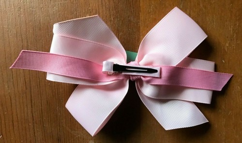 New embellished 6" hair bow~alligator clip~1.5" ribbon~USA made~girls~pick style - Picture 4 of 20