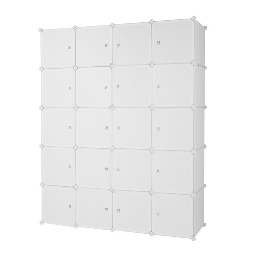 Clothes Closet Organizer Cabinet Multipurpose 20 Cube Multifunctional Storage - Picture 4 of 11