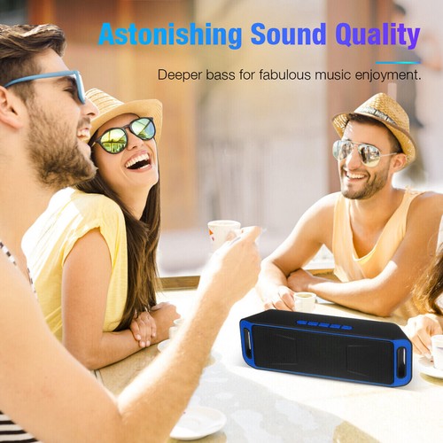 Outdoor Bluetooth Speaker Wireless Stereo Bass Audio Music Player Loudspeaker - Picture 8 of 14