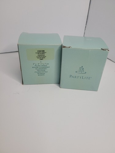 Partylite Pillar Candles 3" x 3" round flat top #C33189 "Glowing Embers" scented - Picture 3 of 3
