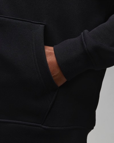 Air Jordan Brooklyn Essentials Fleece Full Zip Hoodie Grey Black Red Mens - 第 6/18 張圖片