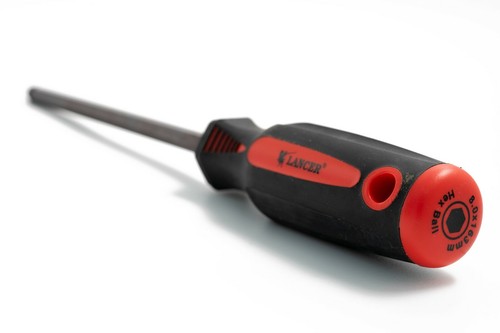 LA-HEX 8mm Sechskant/Inbus Schraubendreher Magnetspitze Kugelkopf metrisch gerader Griff - Bild 5 von 6