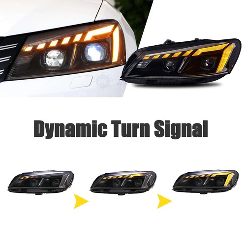 HC LED Headlights For VW Passat B7 2011 Sequential with Animation DRL - Picture 3 of 16