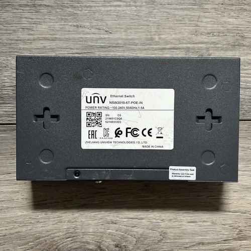 UNV NSW2010-6T-POE-IN 6-Port PoE Network Switch 10/100M Ethernet Switch - Picture 6 of 7