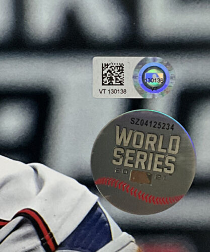 FREDDIE FREEMAN ATLANTA BRAVES SIGNED 16X20 WS PHOTO "21 WS CHAMPS" MLB VT130138 - Picture 3 of 3