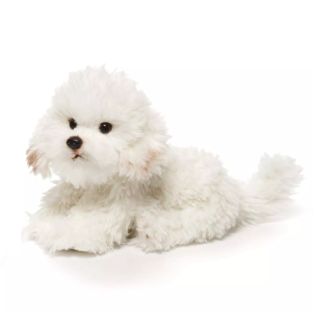 DEMDACO Sitting Large Bichon Frise Dog Children s Plush Stuffed