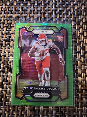 2023 Panini Prizm Football Felix Anudike-Uzomah RC Neon Green Pulsar Prizm #349