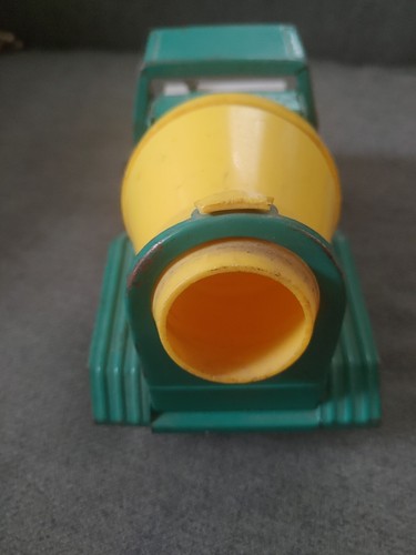 Marx 1968 Japan Green & Yellow Cement Mixer Truck 7" - Picture 5 of 8