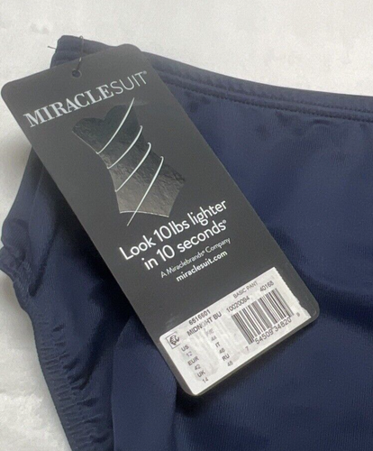 Neu mit Etikett Miraclesuit Damen-Tankiniunterteil 12 mitternachtsblau Badeanzug Slip - Bild 9 von 10