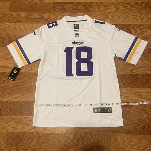 Justin Jefferson #18 Minnesota Vikings On-field Game Men's Jersey White Xl - Picture 3 of 5