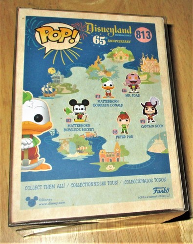Funko Pop! Disneyland 65th Anniversary Matterhorn Bobsleds Donald Vinyl Fig #813 - Picture 2 of 2