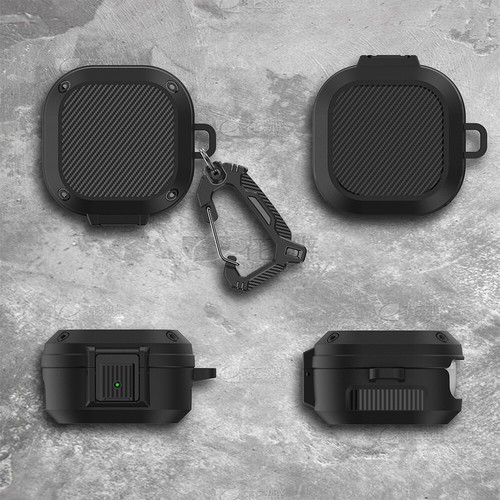 Carbon Fiber Pattern Earphone Cover Case Protector For Samsung Galaxy Buds Live - Picture 8 of 35