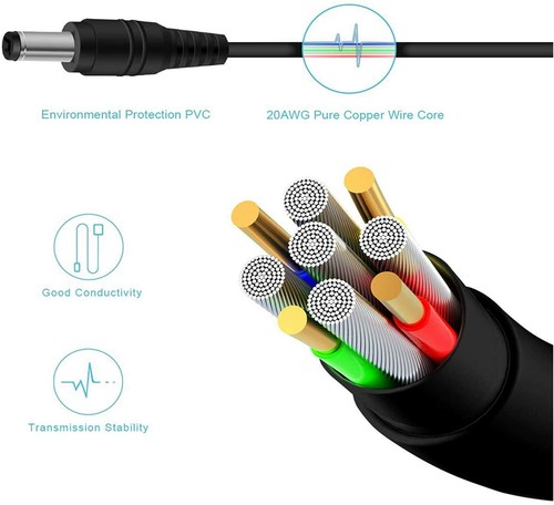 Cargador de seguridad adaptador de CA/DC 12 V fuente de alimentación 2A Reino Unido para cámara de CCTV con tira de LED - Imagen 4 de 7
