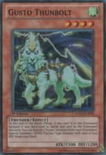 Gusto Thunbolt - HA05-EN039 - Super Rare - 1st Edition x3 - Lightly Played