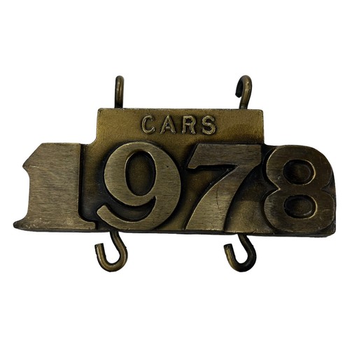 1978 Cars Brass Sign Plaque Vintage Man Cave 1970's Garage Heavy Display Retro - Picture 1 of 4