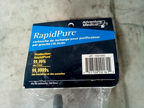 RapidPure Camp & Hike Replacement Gravity Filter 6.5 01600161 Model: 0160-0161 - Bild 2 von 5