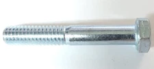 10 Pack Grade 5 bolt 5/16 - 18  2 inch long hex head zinc sheer bolt snowblower