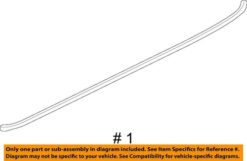 Mini Cooper Right Roof Gutter Molding Trim 51137112080 03-06 R50 R53 - Picture 4 of 8