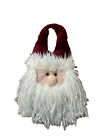 Santa Claus Door knocker/ Hanger Plush 3D Preowned