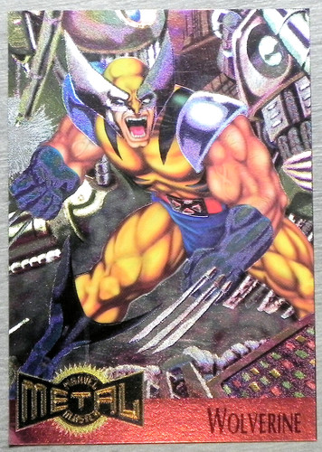 Wolverine [Promo Hand Cut] Marvel 1995 Metal card