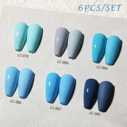 Nagellack Set 6tlg Nagelset Set Semi Permanent Base Top Coat UV LED Gel Set - Bild 112 von 149