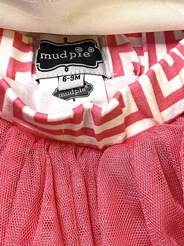 NUEVO SIN ETIQUETAS Conjunto de camisa y tutú falda león apliques pastel de barro para niñas bebé 6/9 meses - Imagen 4 de 6