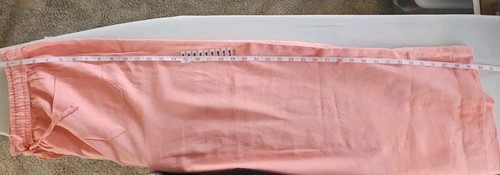 Pantalone XL Corallo dip misto lino elastico in vita. Easy Care. Coulisse. - Foto 5 di 5