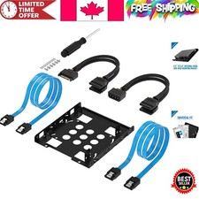 Compact 2.5" to 3.5" Hard Drive Mounting Kit – Complete with Data & Power Cables