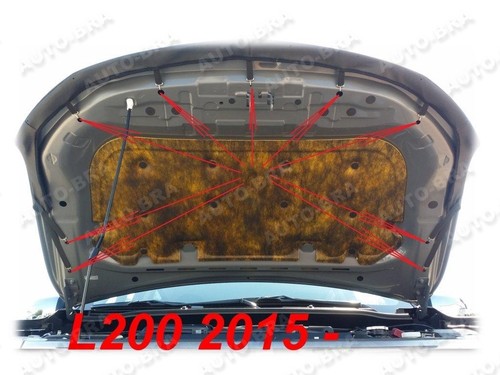 SUJETADOR CAPÓ COCHE apto para Mitsubishi Challenger Montero Sport L200 2015-2019 MASCARILLA - Imagen 4 de 4
