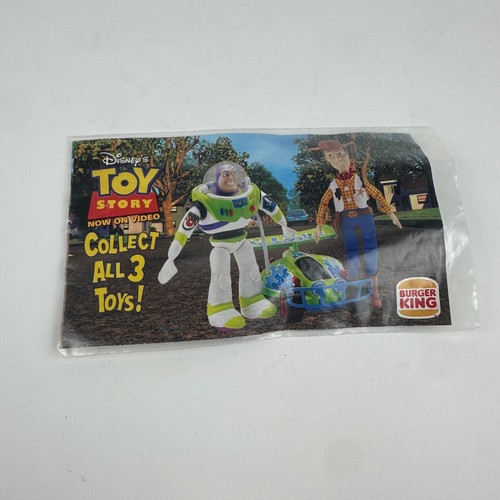 Statuina giocattolo Happy Meal vintage anni 90 Toy Story sceriffo Woody Burger King - Foto 17 di 19