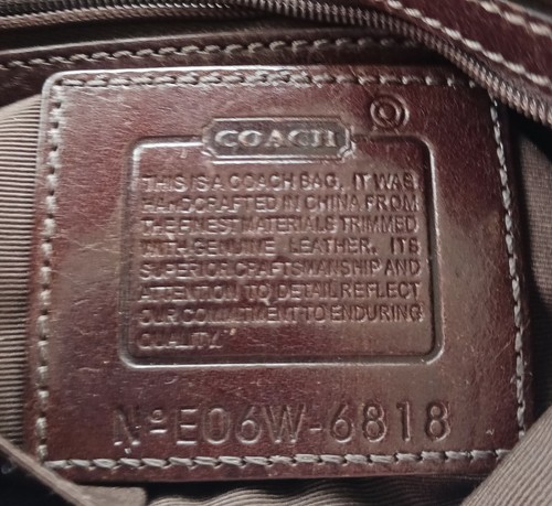 Coach 6818 SMALL Vintage Soho Y2K Brown Suede & Signature C Canvas Shoulder Bag - Picture 17 of 17