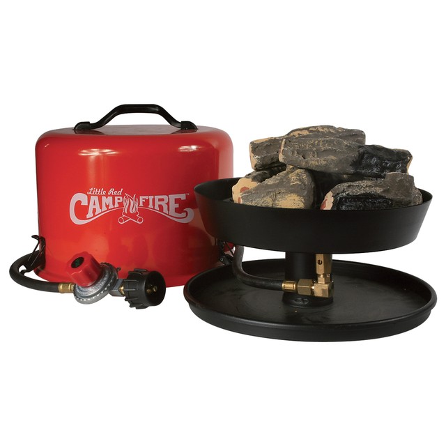 Portable Propane Fire Pit Outdoor Small Camping Patio Campfire Little Red Campfire Lp Propane Gas Outdoor Firewood Portable Fire Pit