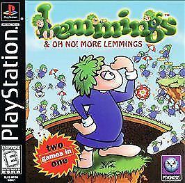 Lemmings & Oh No! More Lemmings complete in case w/ manual