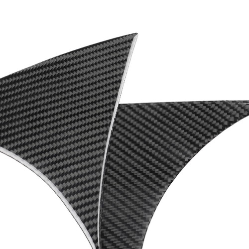 2xFor Mazda 3 Axela Hatchback 2014-18 Carbon Fiber Rear Window Spoiler Wing Trim - Picture 4 of 8