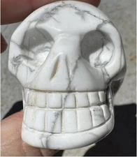 Howlite CRYSTAL SKULL - Boost Memory, Aid Creativity