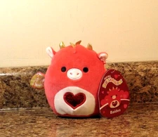 Squishmallows Baiden The Red Dragon Valentine’s Day 2023 Squishmallow 4.5” NWT