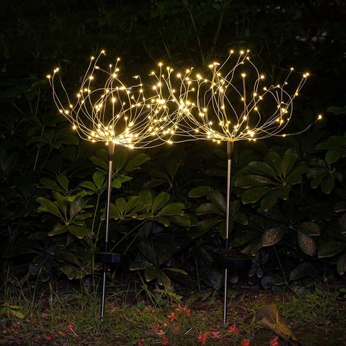 luces solares para jardín Guirnalda de luces LED solares para fuegos artificiale - Picture 75 of 98