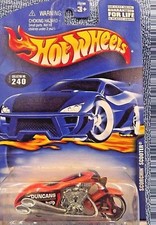 2000 Hot Wheels Collector No #240 SCORCHIN' SCOOTER Duncans Orange w/MC3 Spoke  