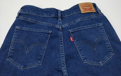Pantalones de mezclilla ajustados Levi's clásicos de altura media, hiperestirados, talla W30 L30 - Imagen 8 de 10