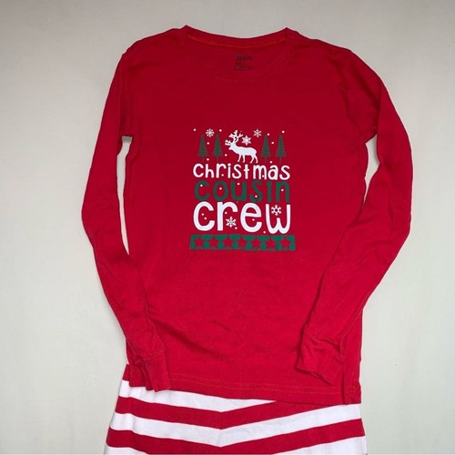 Christmas Cousin Crew Holiday Pajama PJ Girl Boy Unisex 14 Winter Photoshoot - Picture 2 of 9