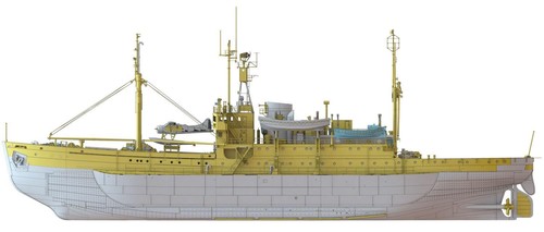 Hasegawa/Pontus Modelo 1/250 Barco de Investigación Antártica Soja 2ª Investigación Antártica - Imagen 7 de 9