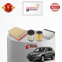 Wartungskit 4 Filter VW Tiguan 2.0 TDI 110KW 150PS AB 2015